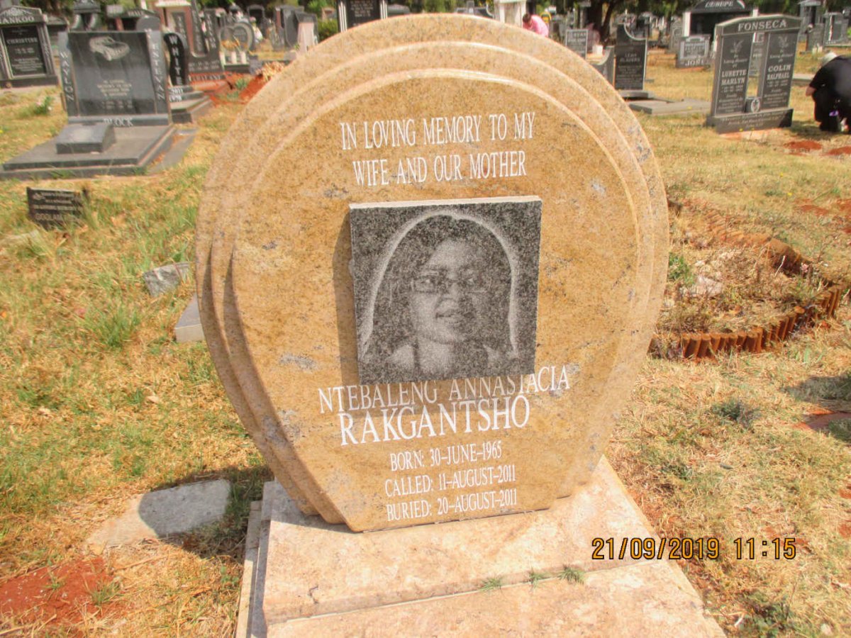 RAKGANTSHO Ntebaleng Annastacia 1965-2011