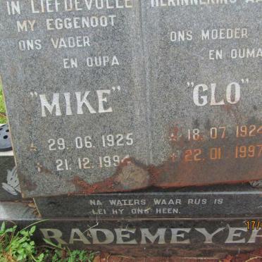 RADEMEYER Mike 1925-1994 &amp; Glo 1924-1997