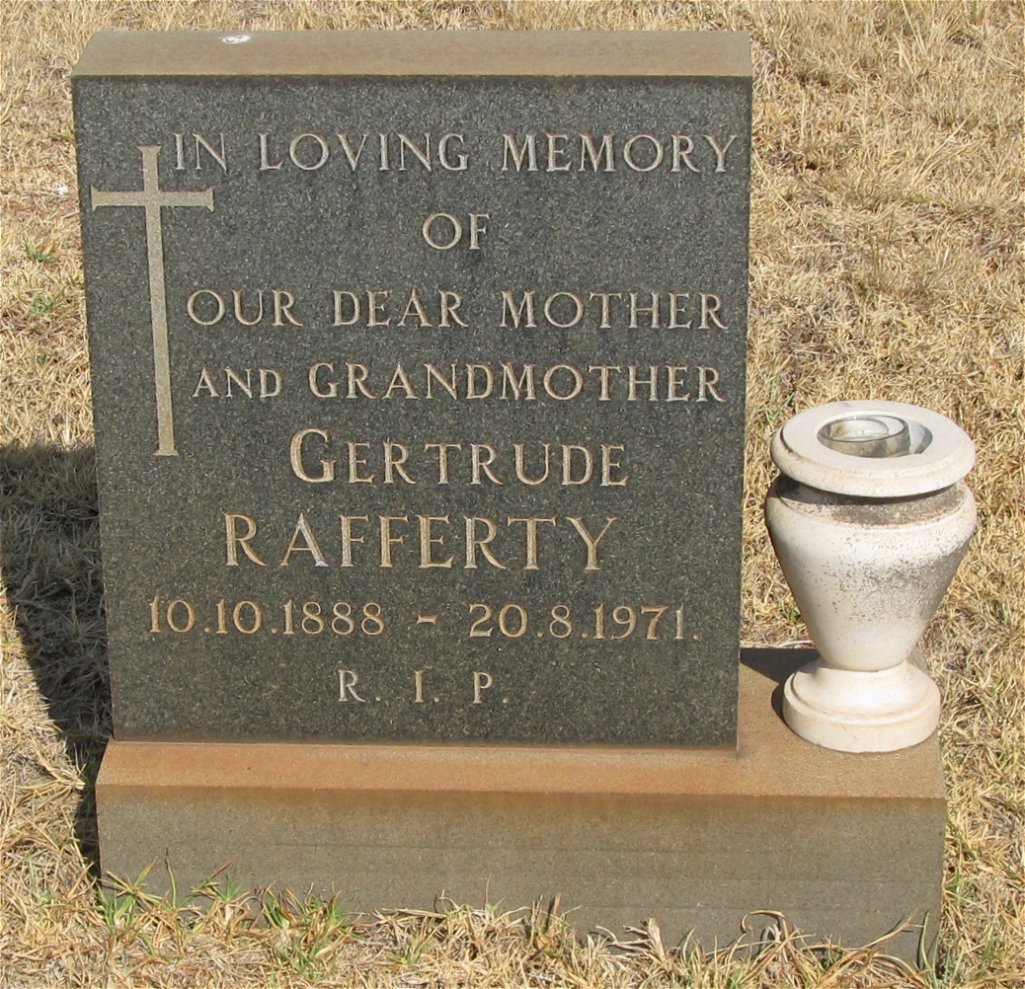 RAFFERTY Gertrude 1888-1971