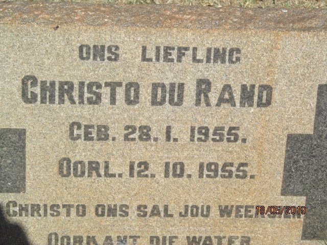 RAND Christo, du 1955-1955