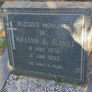RANDT William, du 1870-1952