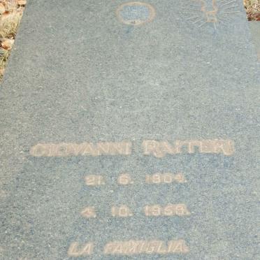 RAITERI Giovanni 1904-1959