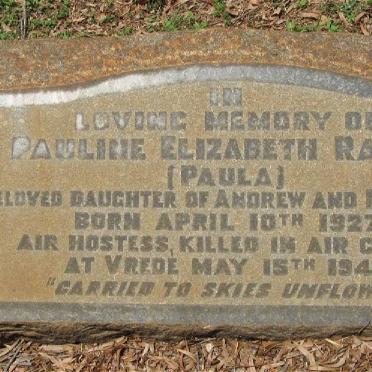 RAUCH Pauline Elizabeth 1927-1948