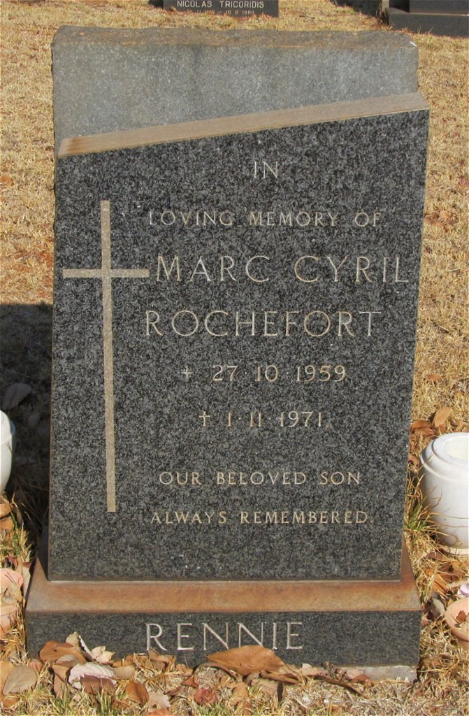 RENNIE Marc Cyril Rochefort 1959-1971
