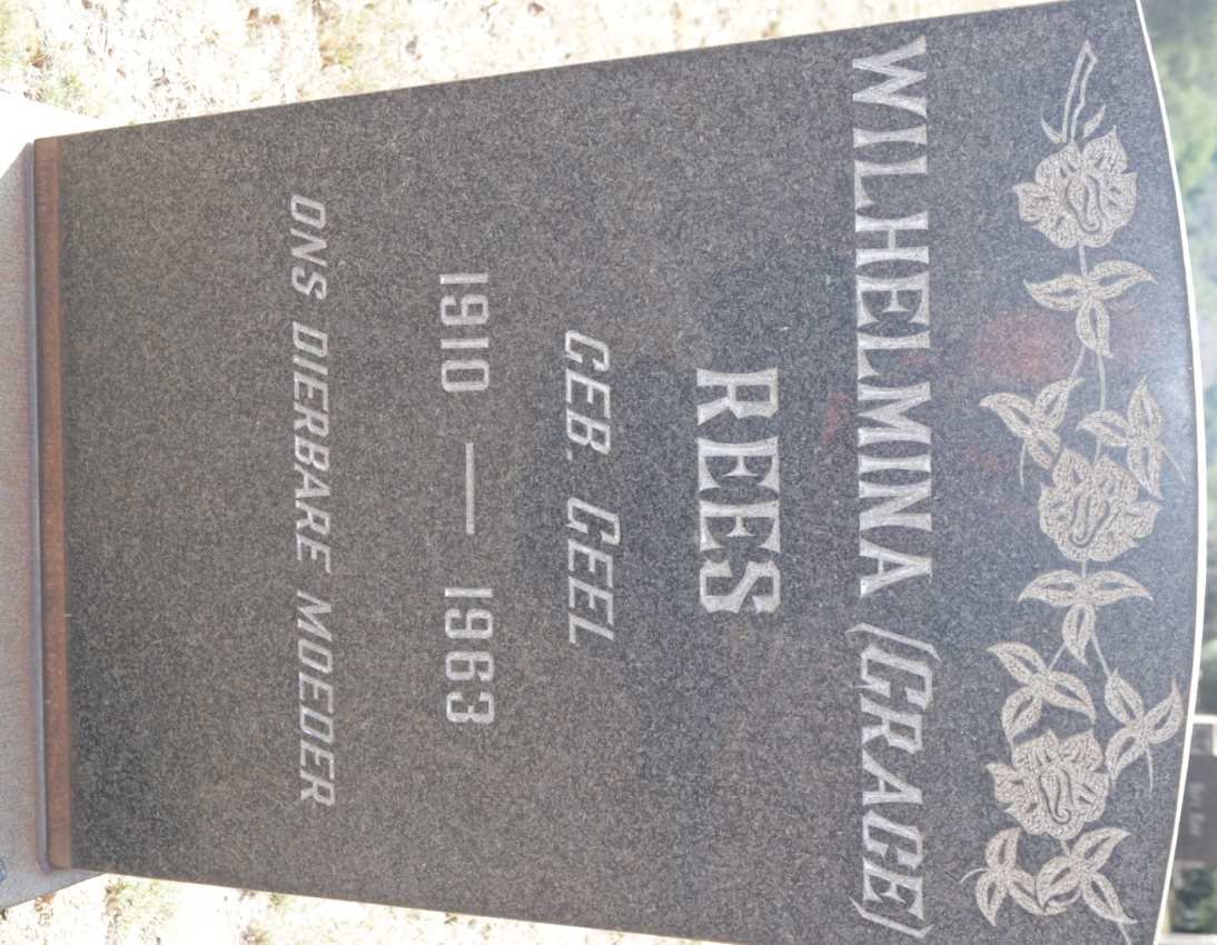 REES Wilhelmina nee GEEL 1910-1963