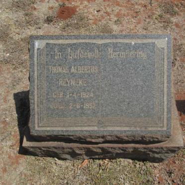REYNEKE Thomas Albertus 1924-1957