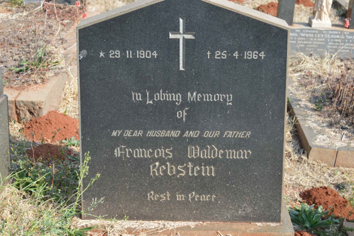REBSTEIN Francois Waldemar 1904-1964