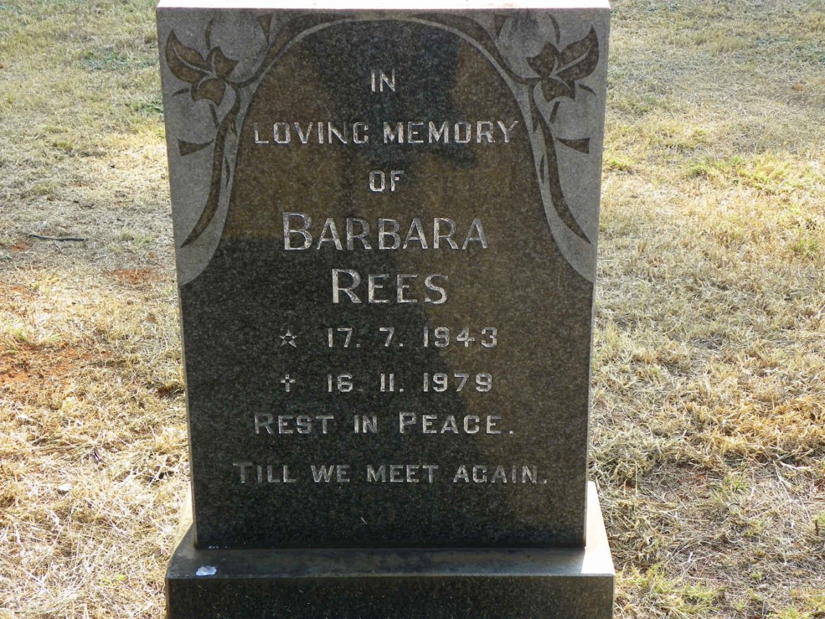 REES Barbara 1943-1979