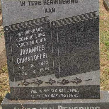 RENSBURG Johannes Christoffel, Janse van 1923-1979