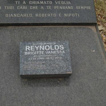 REYNOLDS Jack 1901-1960 &amp; Marisa 1915-1996 :: REYNOLDS Brigitte Vanessa 1980-2013