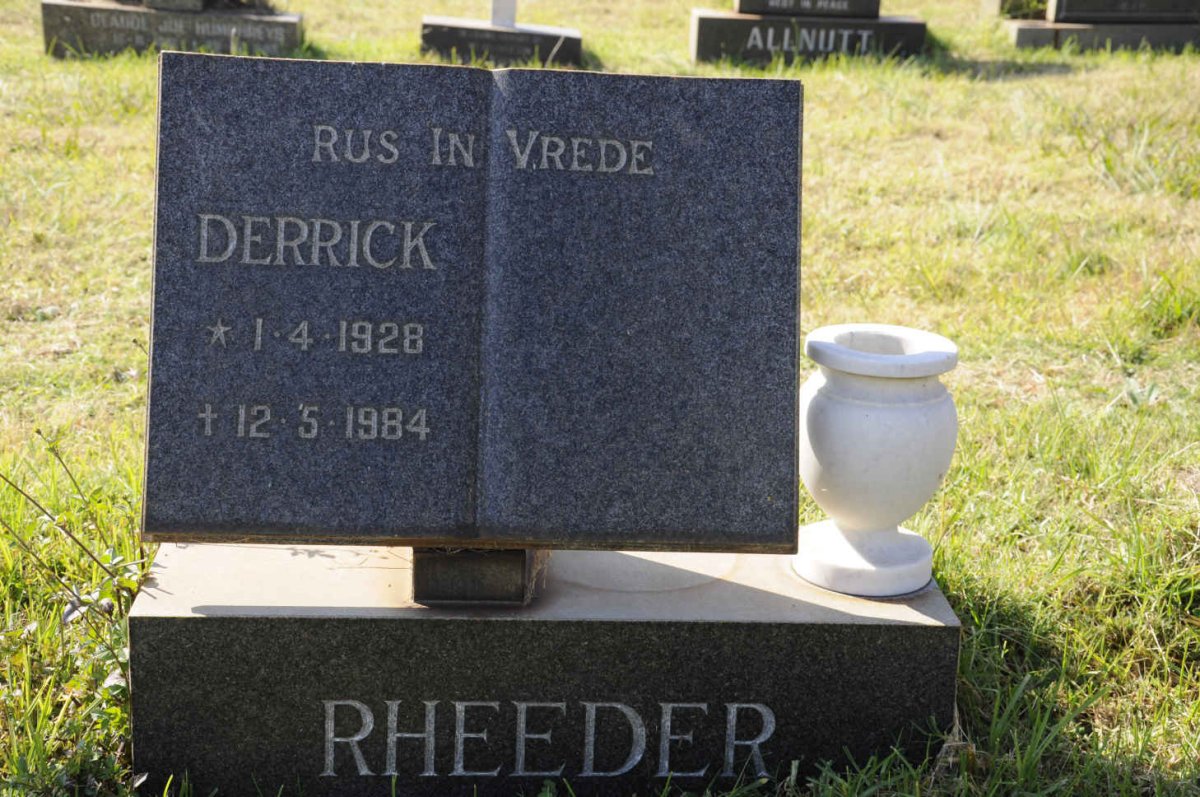 RHEEDER Derrick 1928-1984