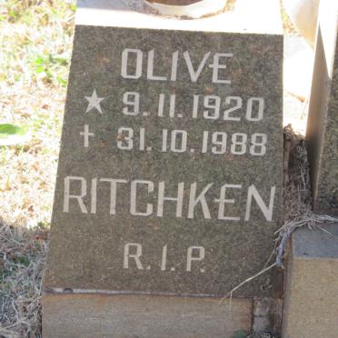 RITCHKEN Olive 1920-1988