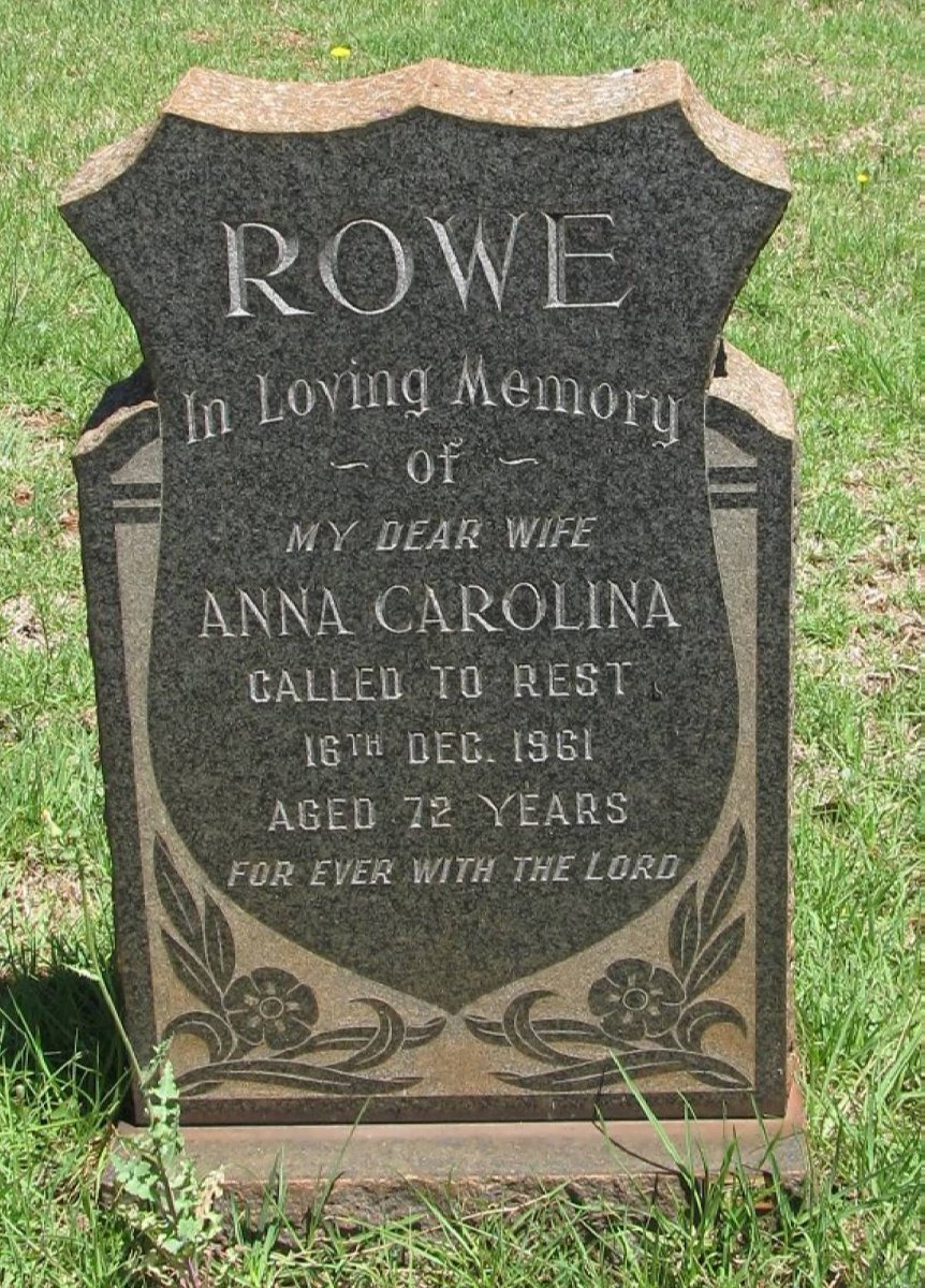 ROWE Anna Carolina -1961