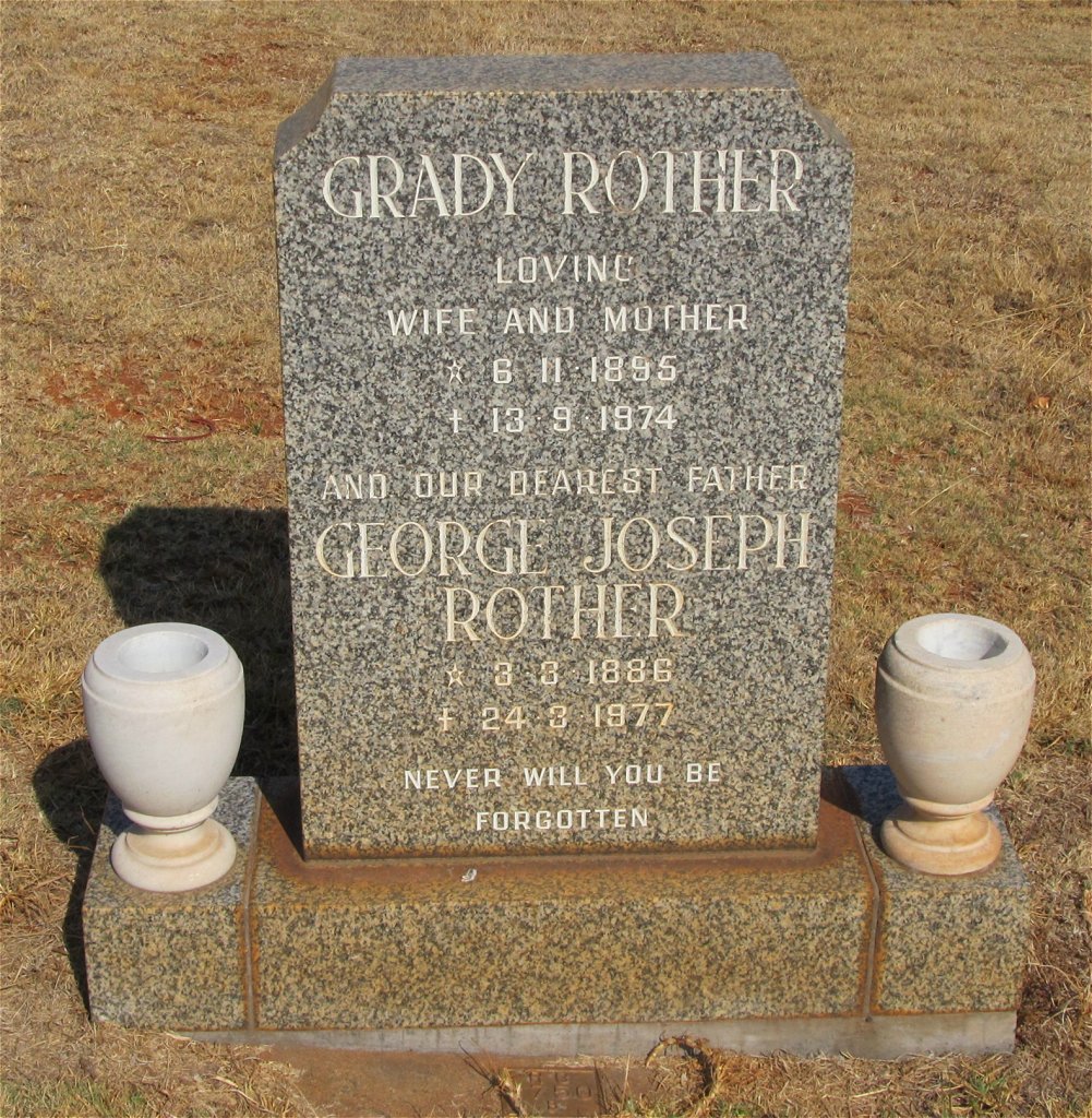 ROTHER George Joseph 1886-1977 &amp; Grady 1895-1974
