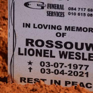 ROSSOUW Lionel Wesley 1977-2021