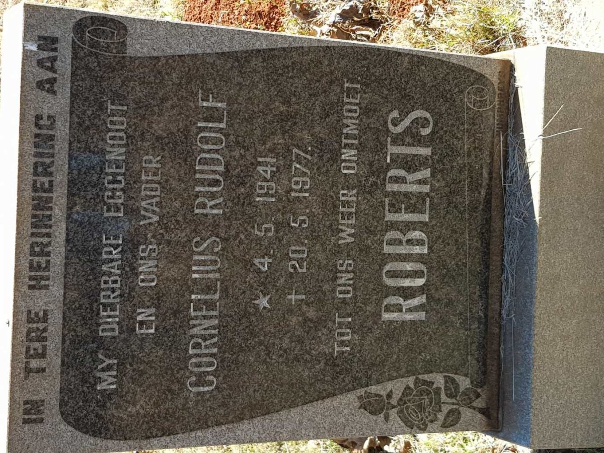 ROBERTS Cornelius Rudolf 1941-1977