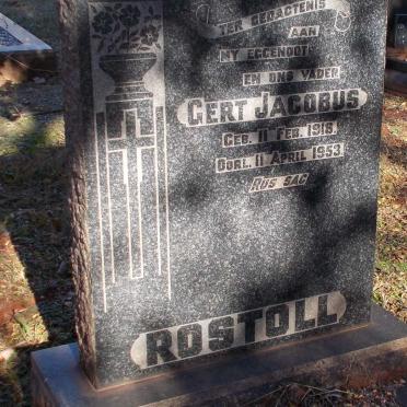 ROSTOLL Gert Jacobus 1918-1953