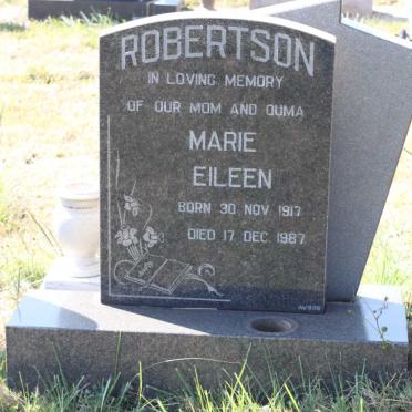 ROBERTSON Marie Eileen 1917-1987