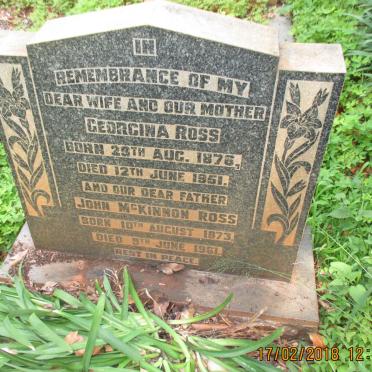 ROSS John McKinnon 1873-1961 &amp; Georgina 1876-1951