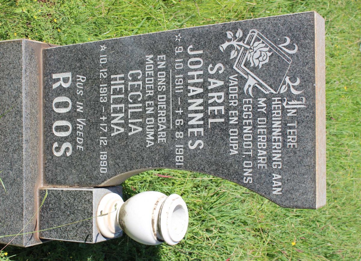 ROOS Sarel Johannes 1911-1981 &amp; Cecilia Helena 1913-1990