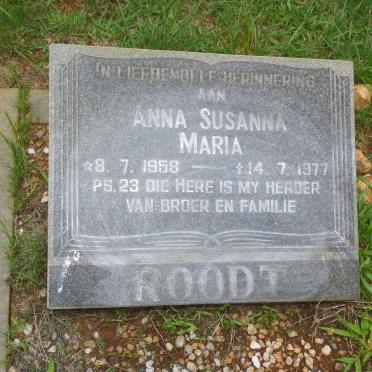 ROODT Anna Susanna Maria 1958-1977