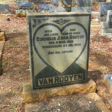 ROOYEN Cornelis J., van 1925-1942