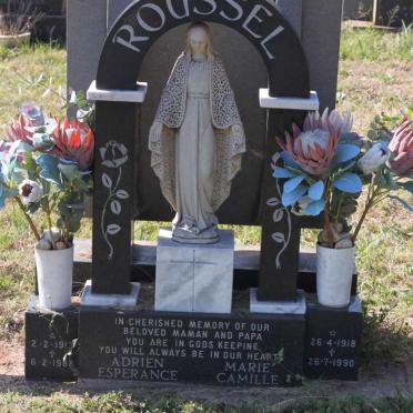 ROUSSEL Adrien Esperance 1913-1988 &amp; Marie Camille 1918-1990