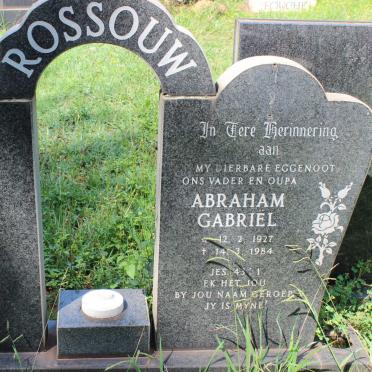 ROSSOUW Abraham Gabriël 1927-1984