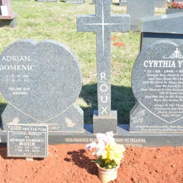 ROUX Cynthia Yvonne 1946-2016 :: ROUX Adrian Domenic 1968-2011