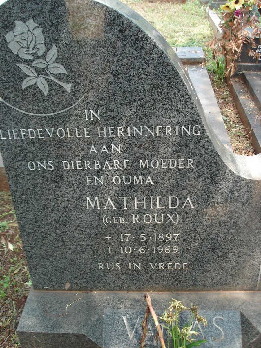 ROUX Mathilda 1897-1969