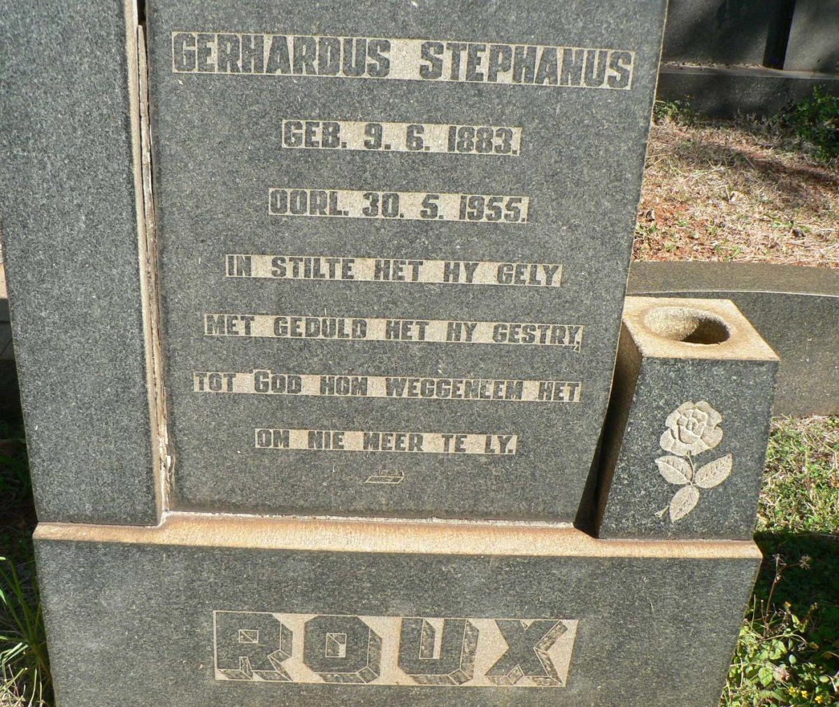 ROUX Gerhardus Stephanus 1883-1955