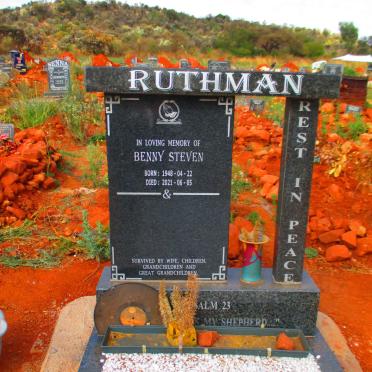 RUTHMAN Benny Steven 1948-2021