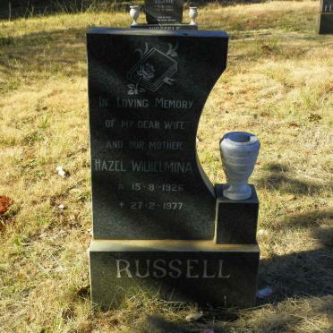 RUSSELL Hazel Wilhelmina 1926-1977