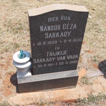 SARKADY Nándor Géza 1899-1970 :: VAN VARK Trijntje, SARKADY 1911-1988