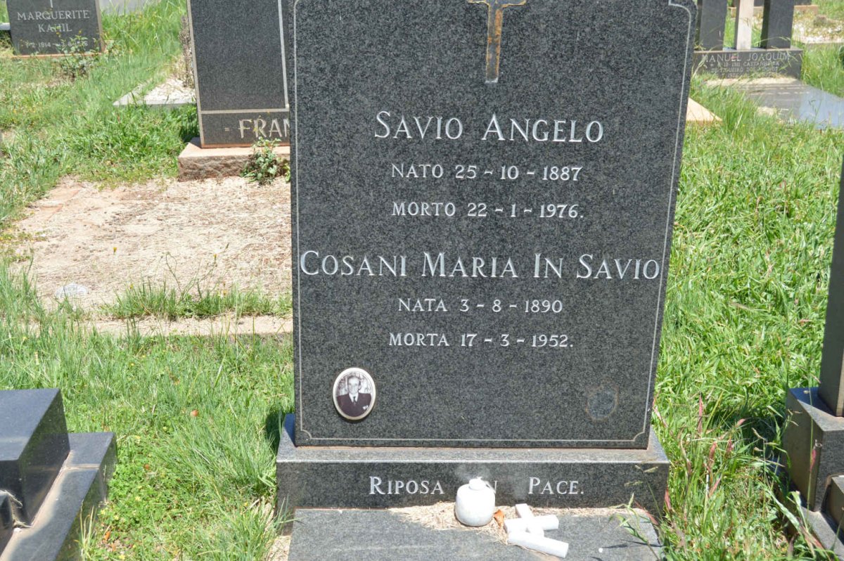 SAVIO Angelo 1887-1976 &amp; Cosani Maria 1890-1952