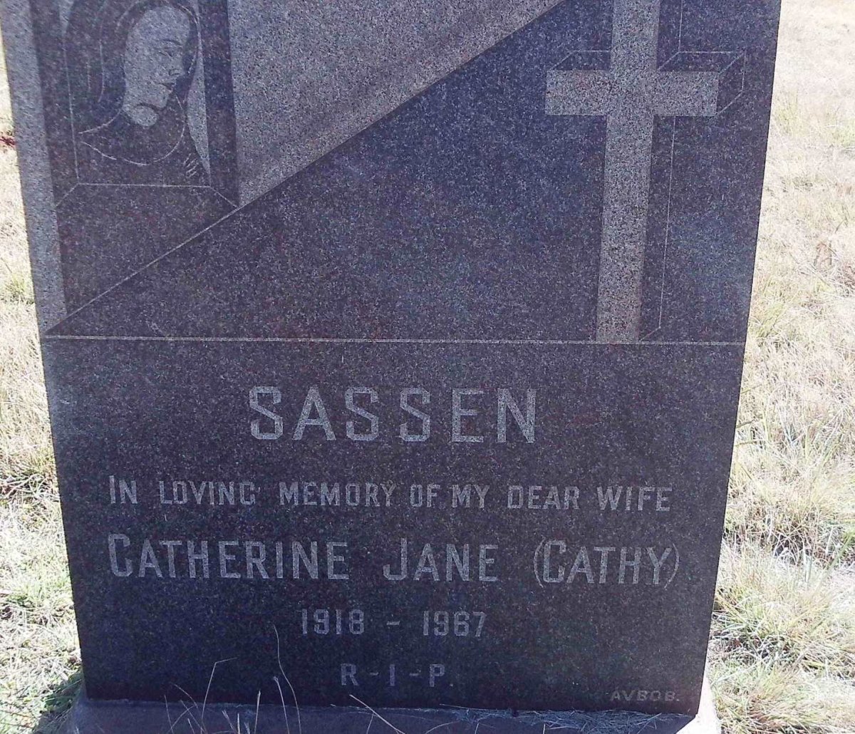 SASSEN Catherine Jane 1918-1967