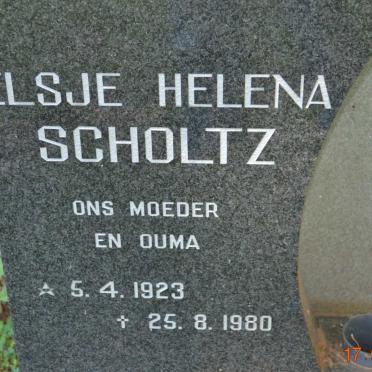SCHOLTZ Elsje Helena 1923-1980
