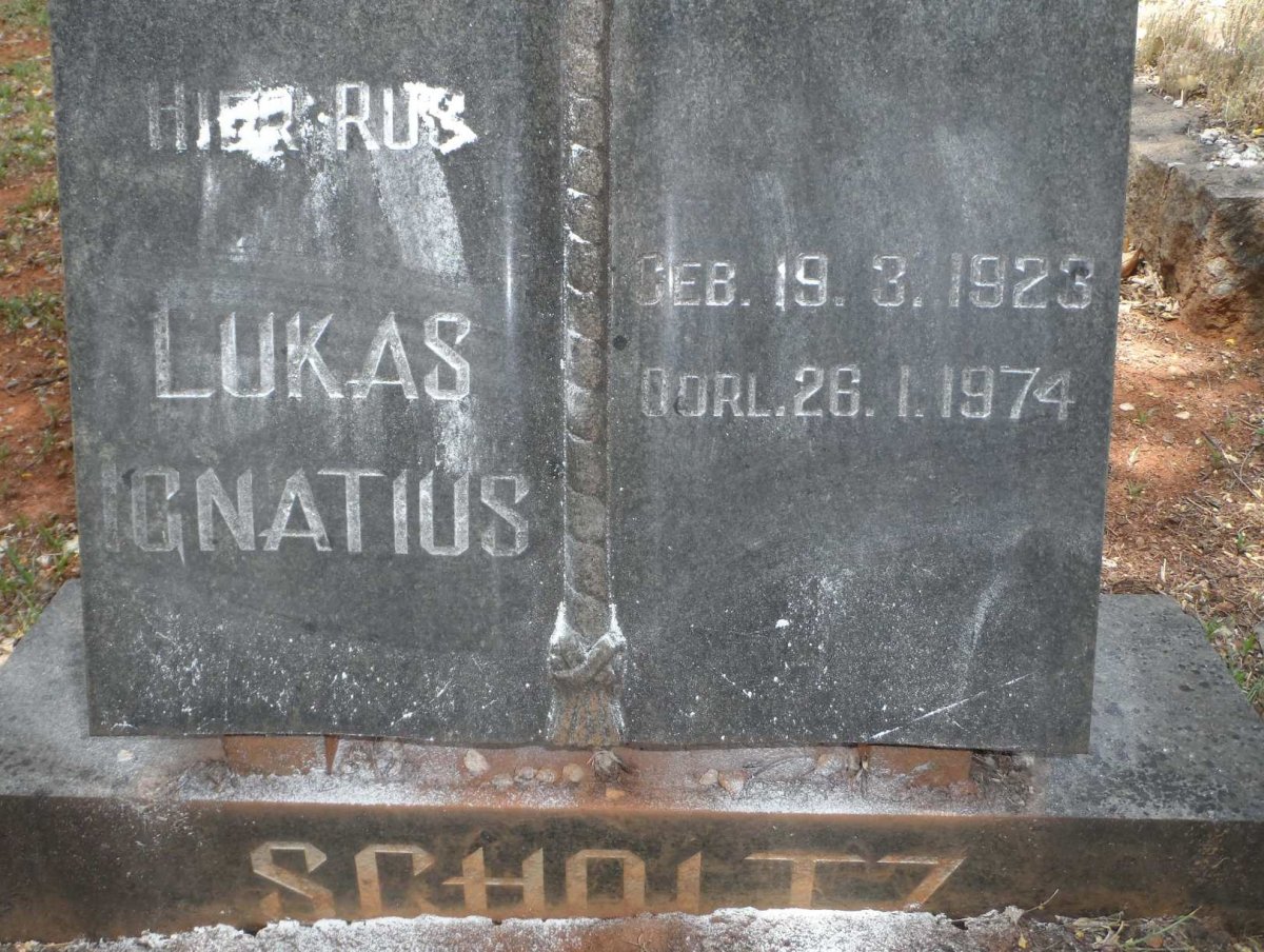 SCHOLTZ Lukas Ignatius 1923-1974