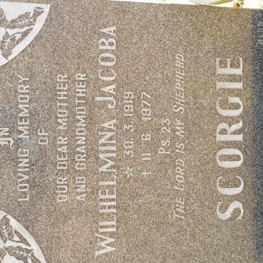 SCORGIE Wilhelmina Jacoba 1919-1977