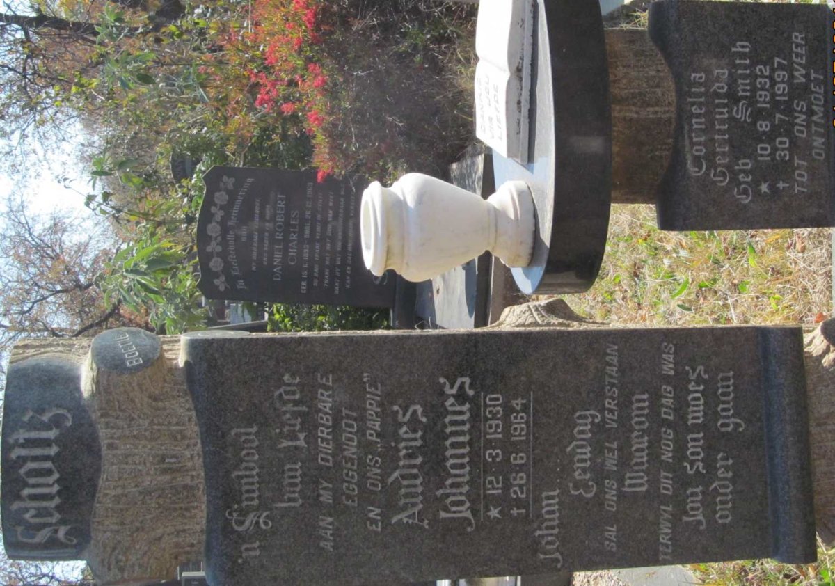 SCHOLTZ Andries Johannes 1930-1964 &amp; Cornelia Gertruida SMITH 1932-1997