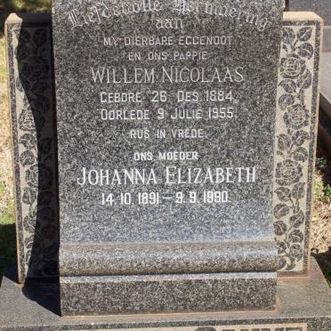 SCHYF Willem Nicolaas, van der 1884-1955 &amp; Johanna Elizabeth 1891-1990