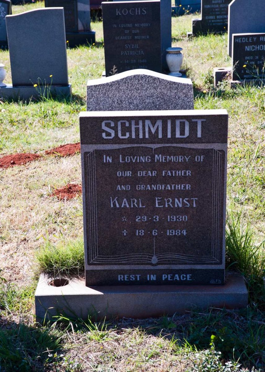 SCHMIDT Karl Ernst 1930-1984