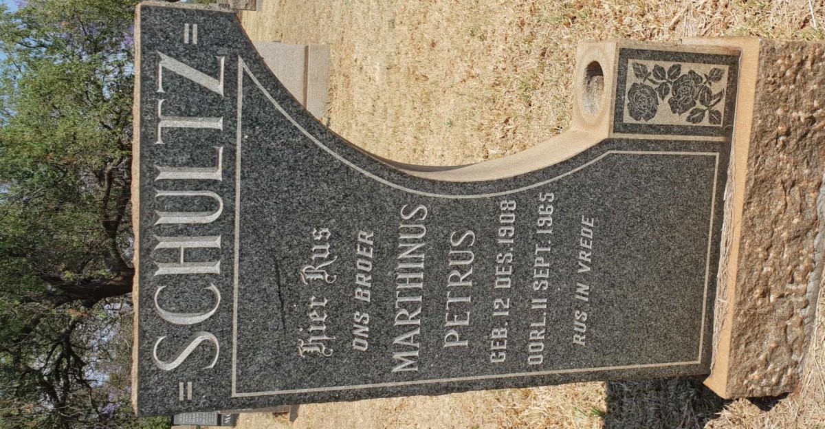 SCHULTZ Marthinus Petrus 1908-1965