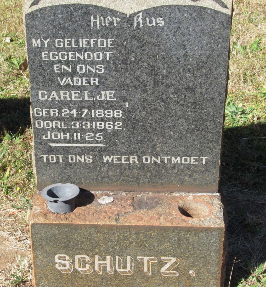 SCHUTZ Carel J.E 1898-1962