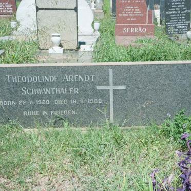 SCHWANTHALER Theodolinde Arendt 1920-1980