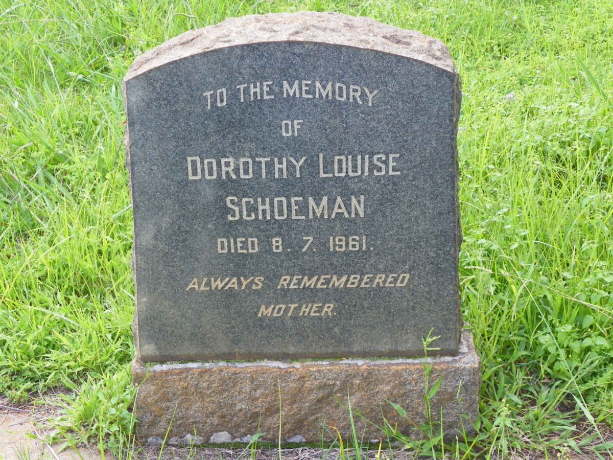 SCHOEMAN Dorothy Louise -1961