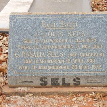 SELS J. Louis 1873-1960 &amp; C. Rosalia QUACKELS 1881-1972