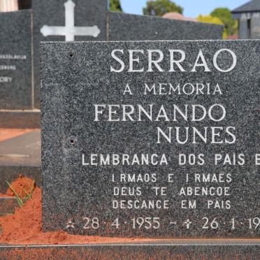 SERRAO Fernando Nunes 1955-1983