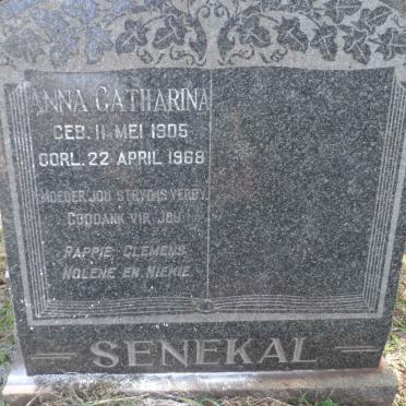 SENEKAL Anna Catharina 1905-1968