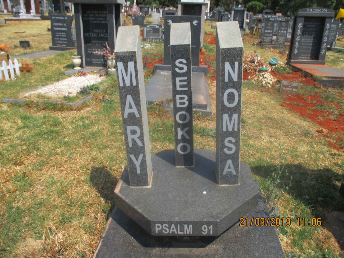 SEBEKO Mary Nomsa 1946-2011